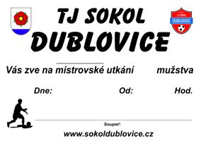 TJ Sokol Dublovice plakát def